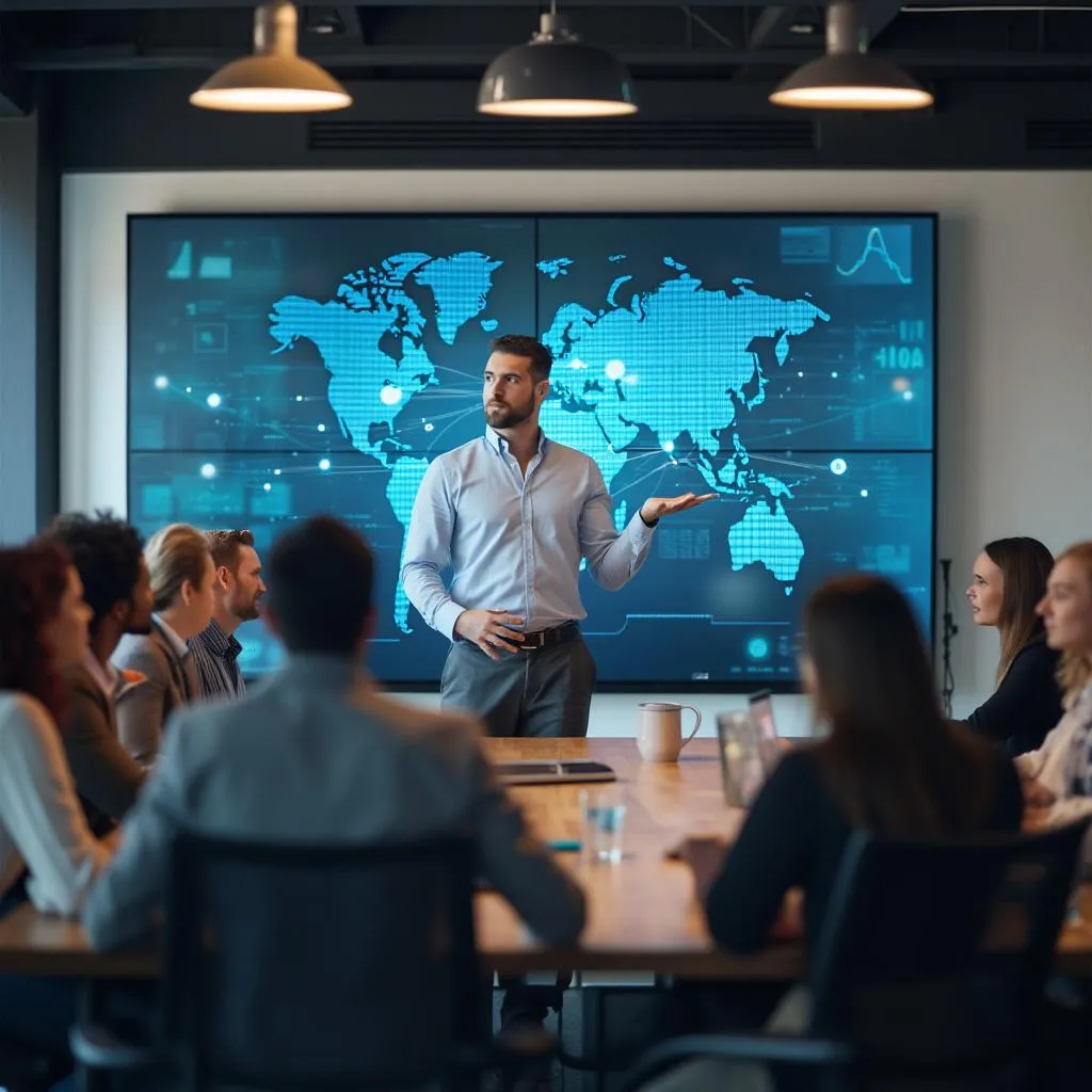 Présentation d'une solution IA à un client
