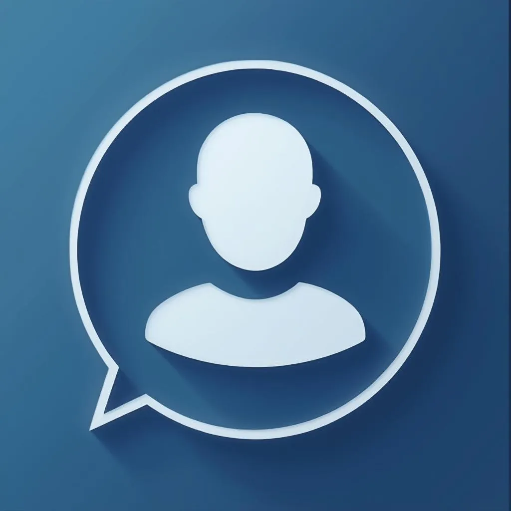 Icône de contact utilisateur